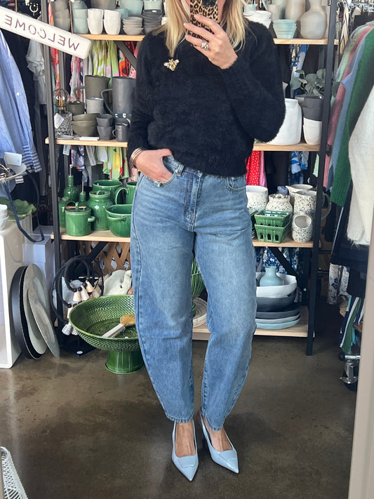 Denim Barrel Jeans