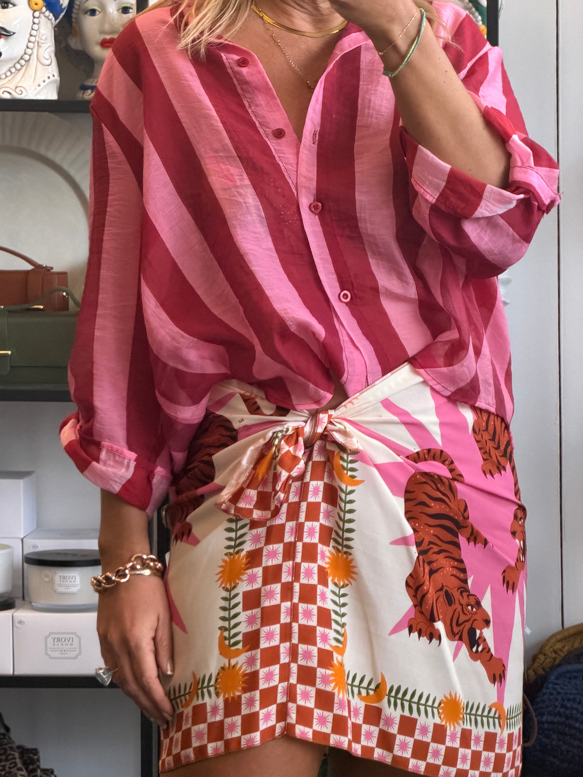 Mini Wrap Skirt- pink by Have One