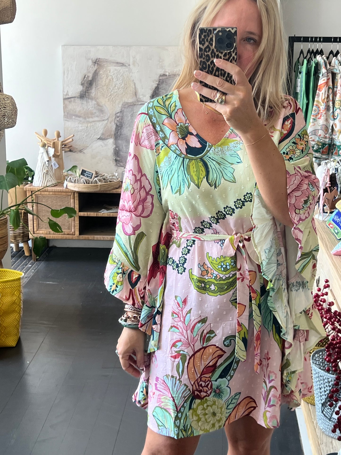 Fleurs Kaftan Beach Dress