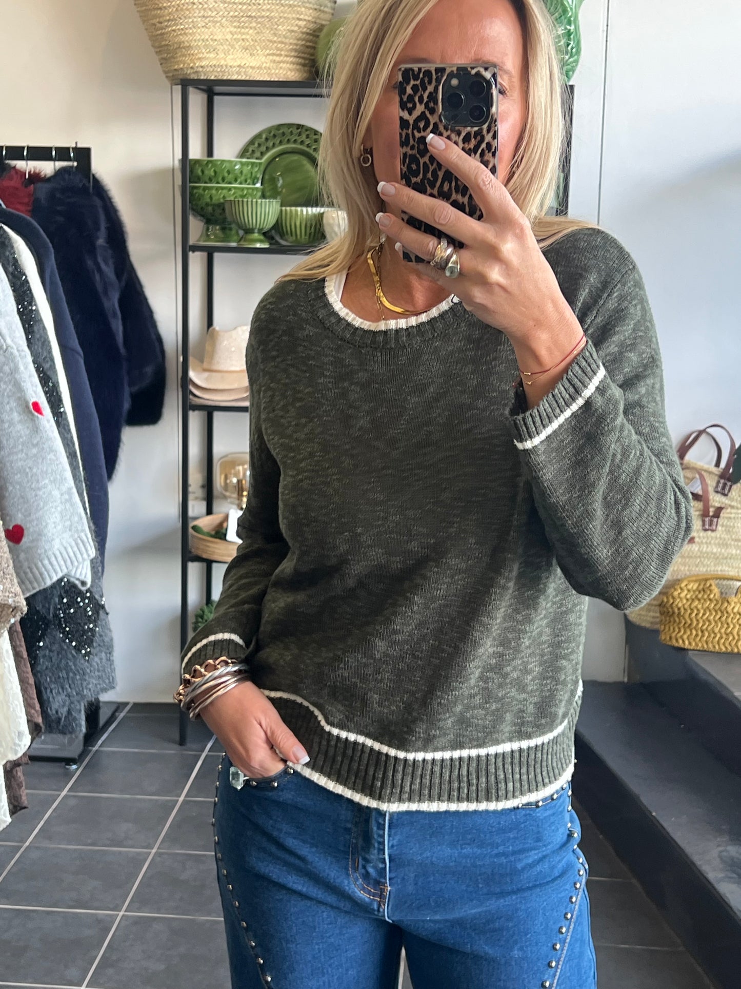 Light Weight Knit- khaki