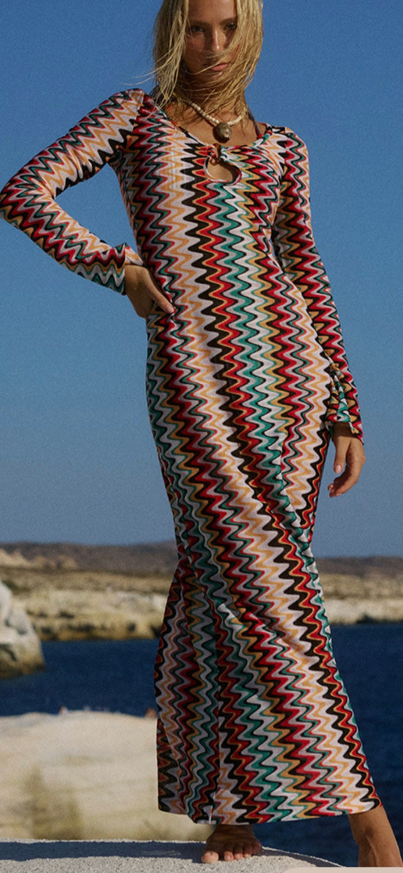 Chevron Zig Zag Dress