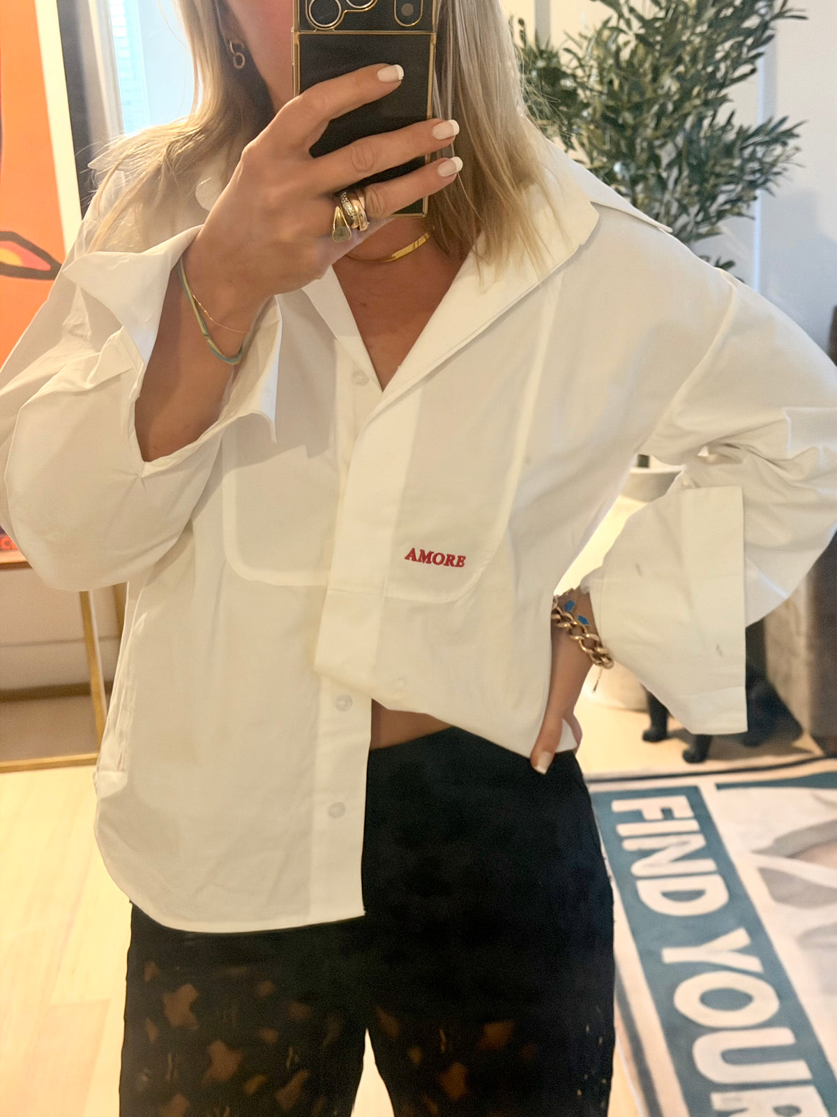 Amore Crisp White Shirt