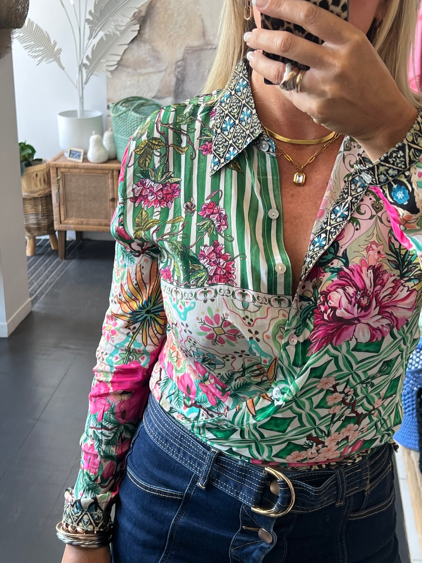 Slinky Resort Shirt - green