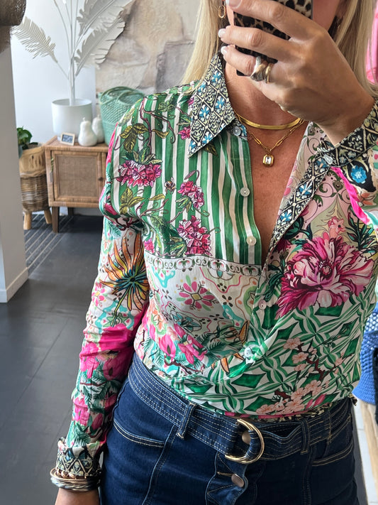 Slinky Resort Shirt - green