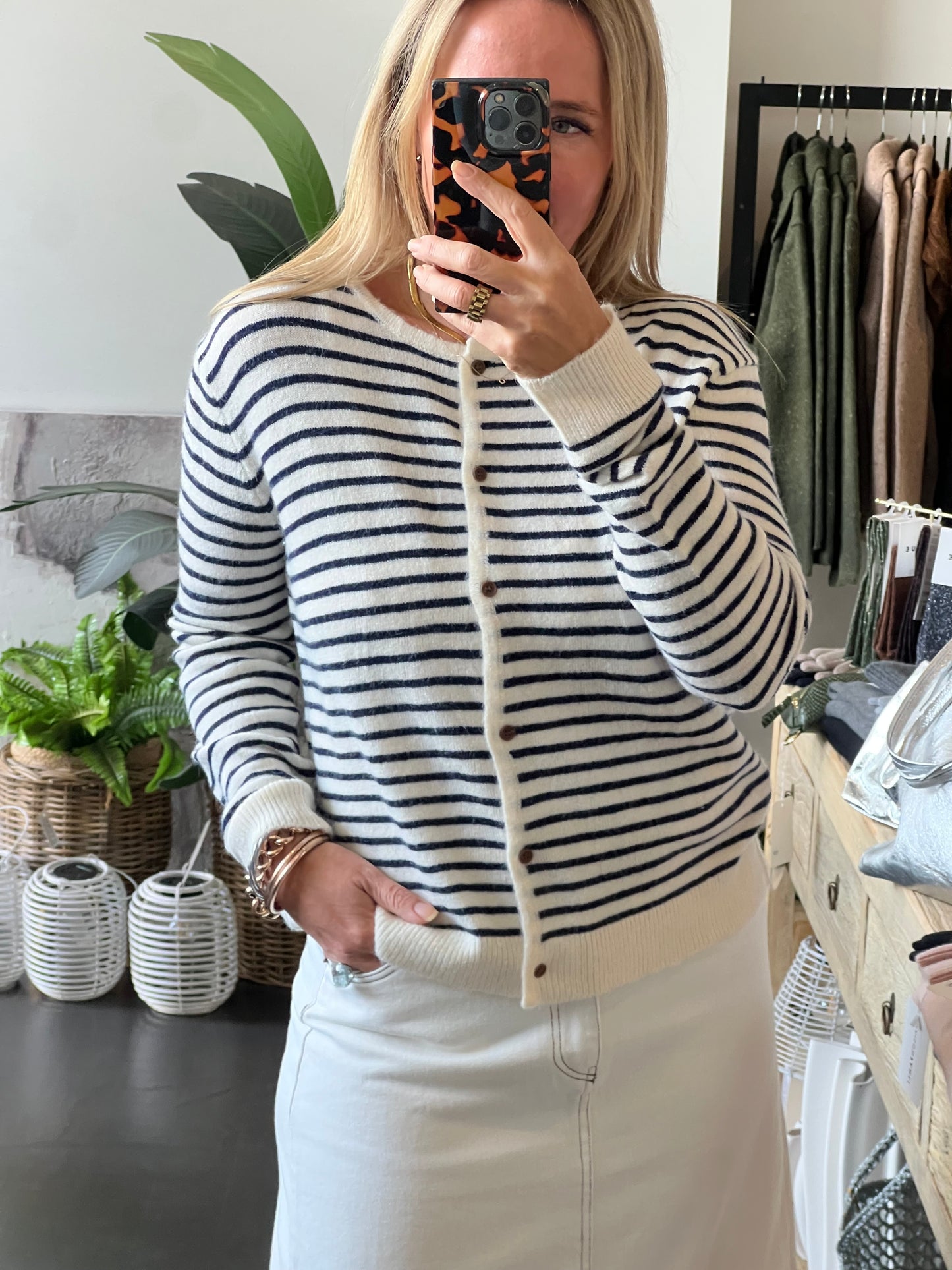Basics -Stripe Knit Sweater