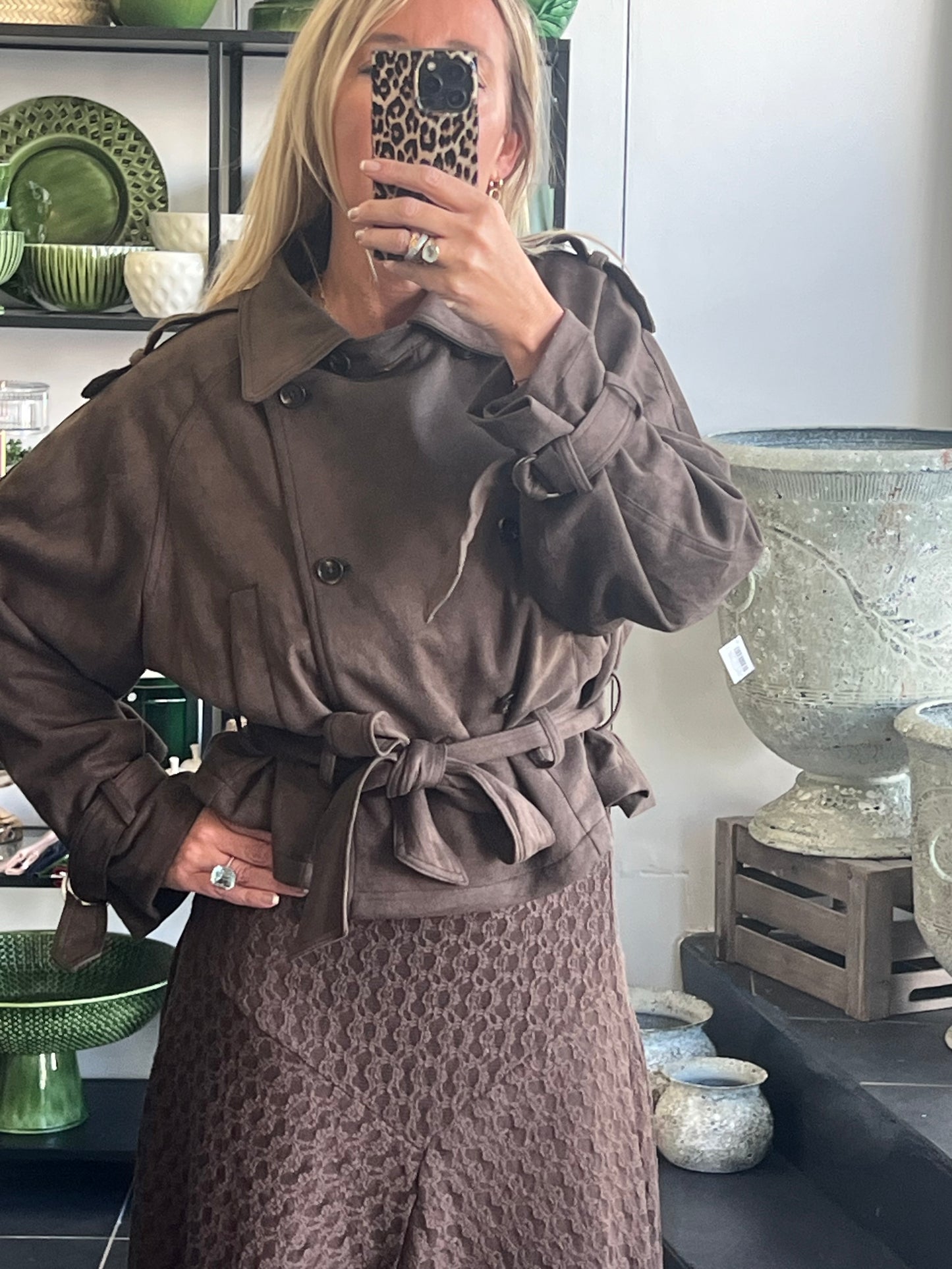 Cropped Trench Jacket