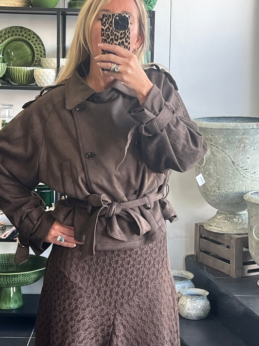 Cropped Trench Jacket