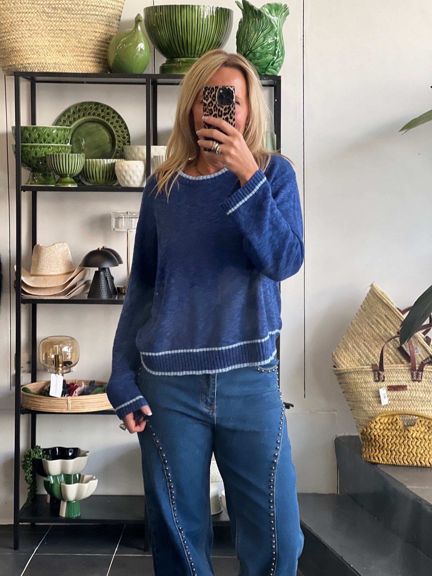 Light Weight Knit- blue