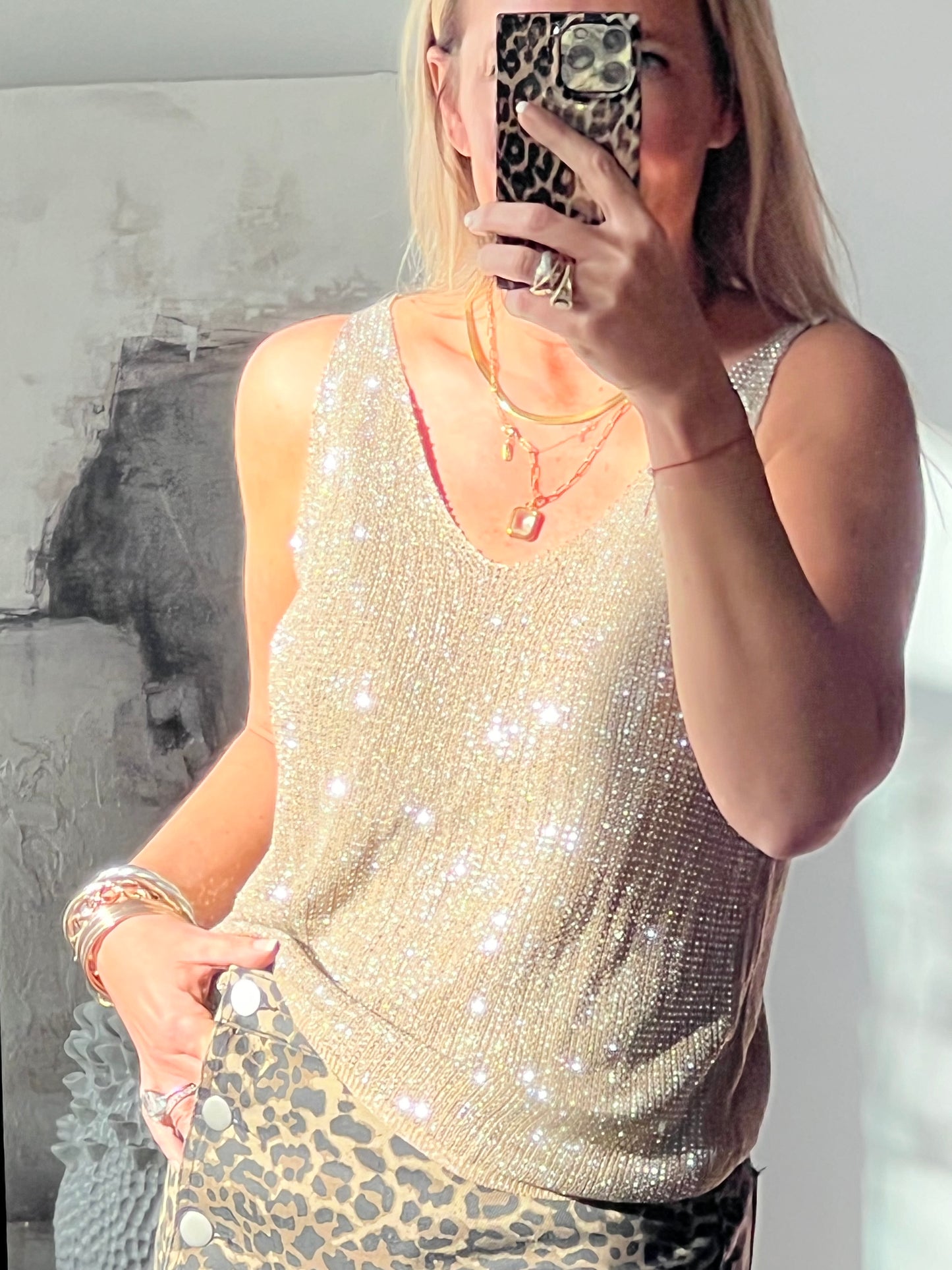 Twinkle Tank - gold