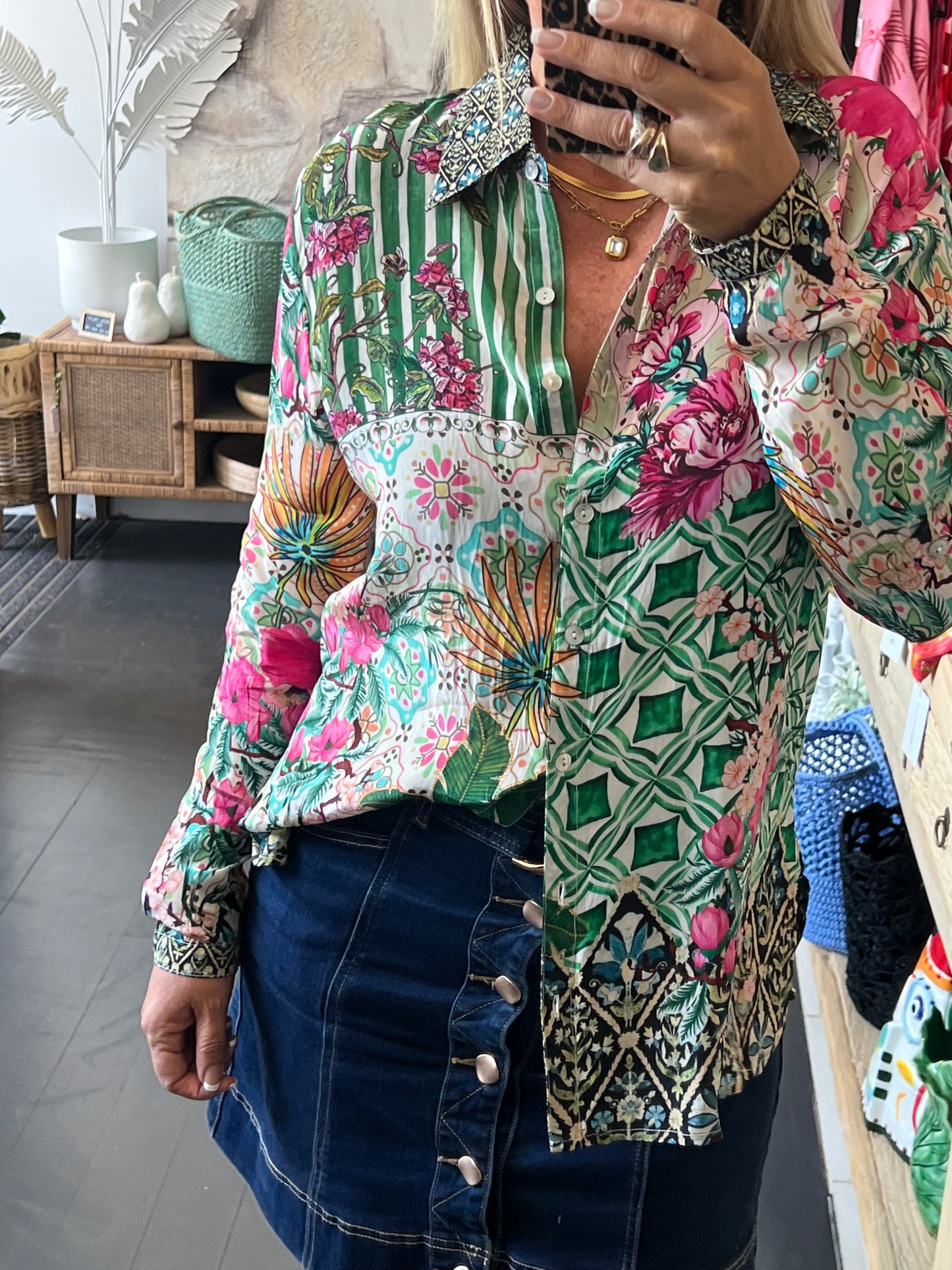 Slinky Resort Shirt - green