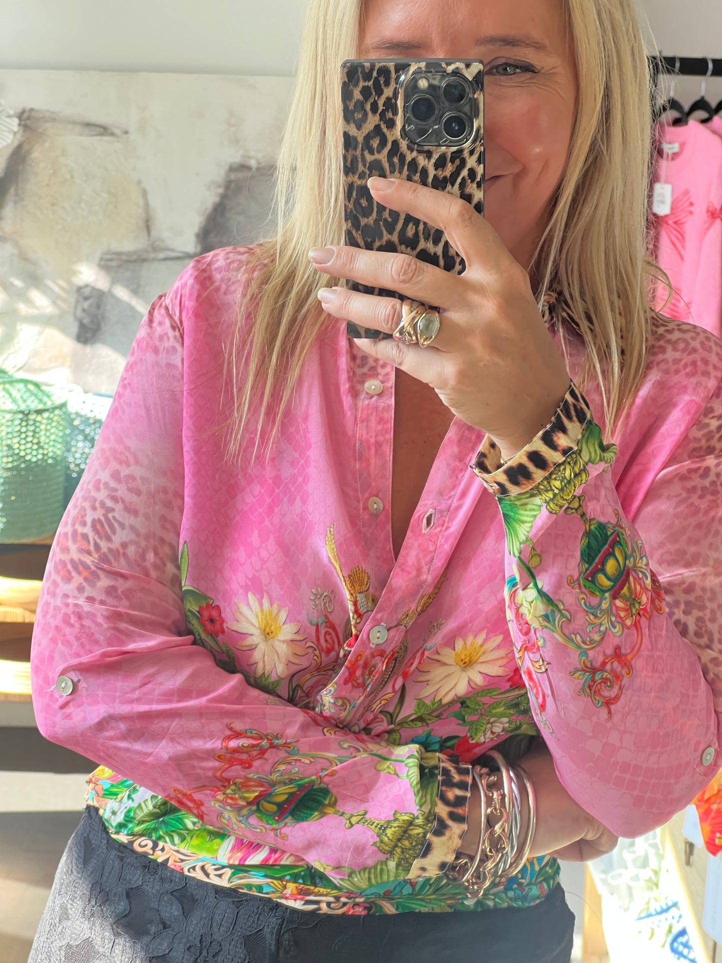Slinky Resort Shirt - pink