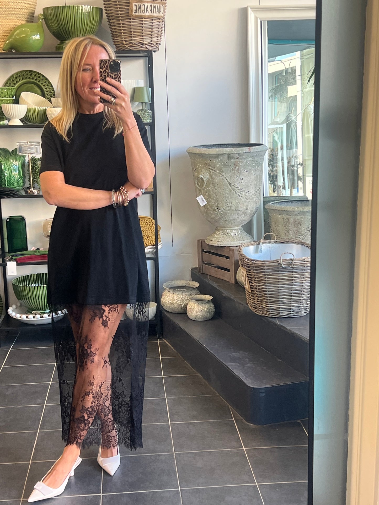 Lace T-Shirt Dress