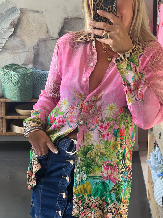Slinky Resort Shirt - pink