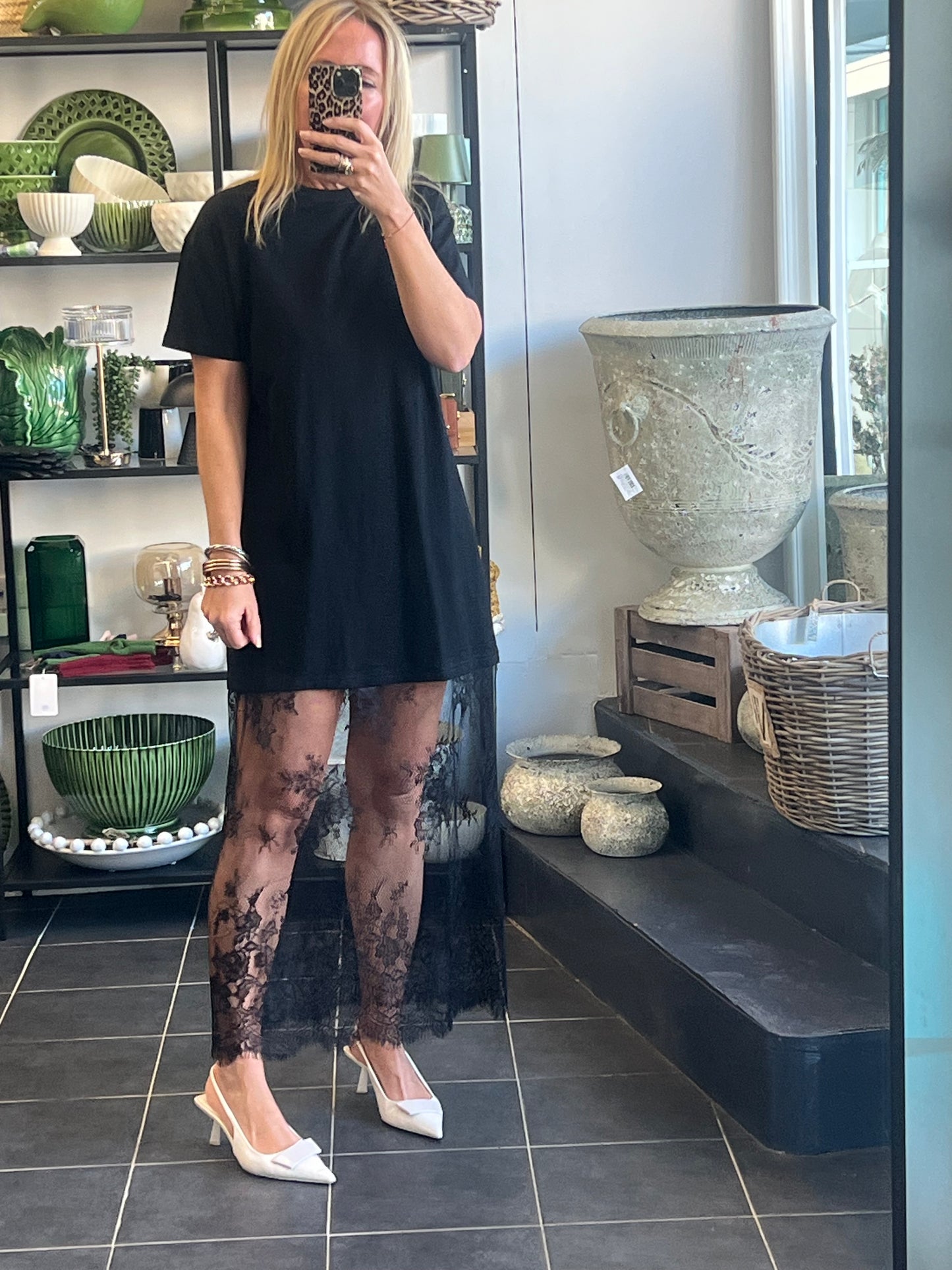 Lace T-Shirt Dress