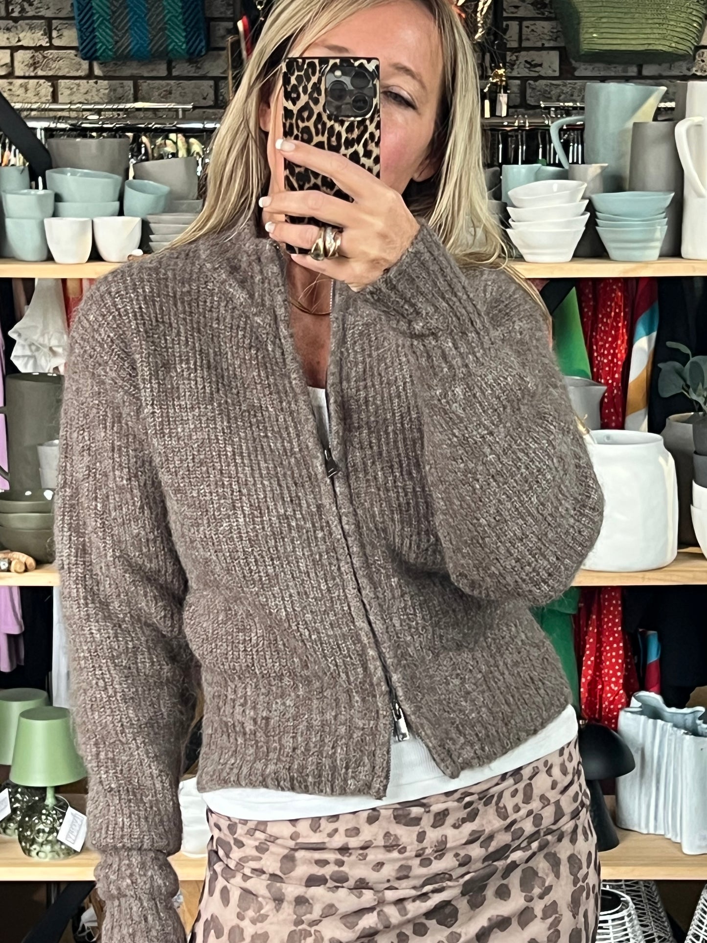 Zip Knit - cinnamon