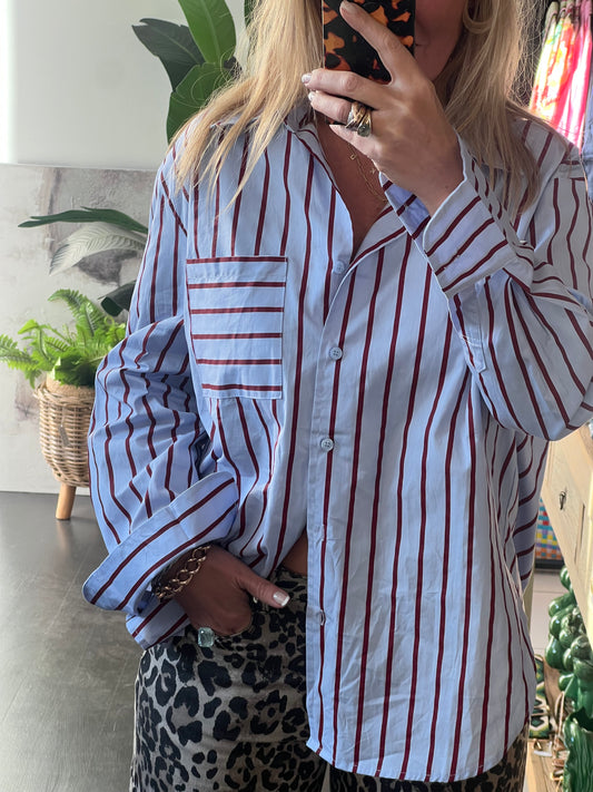 Stripe Cotton Shirt