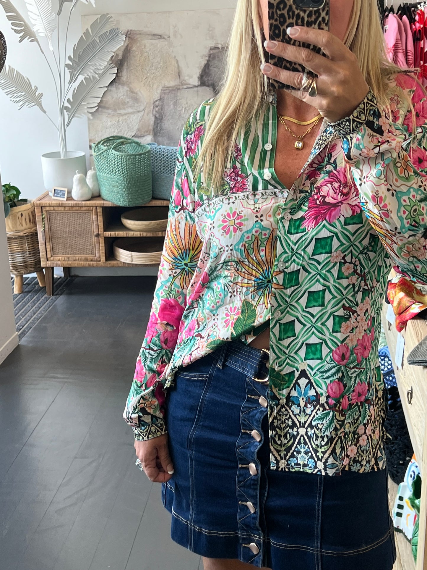 Slinky Resort Shirt - green