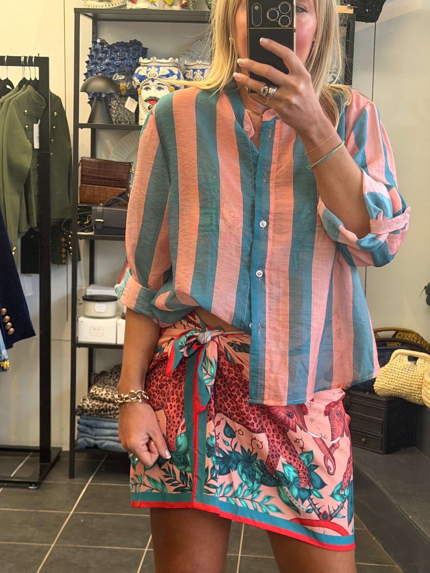 Stripe Shirt - pink & blue by Have One