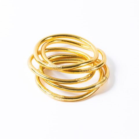 Authentic Buddhist Bangles from Paris - gold