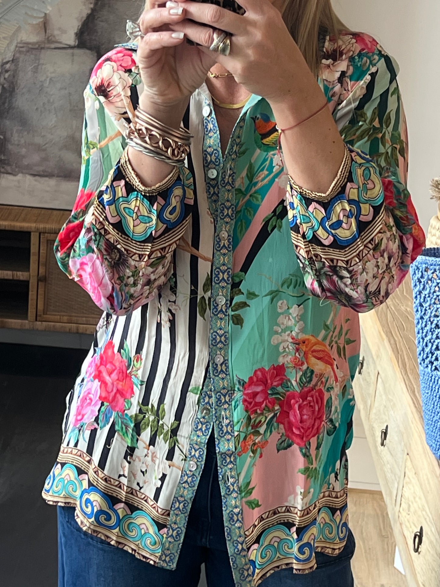 Slinky Resort Shirt - aqua
