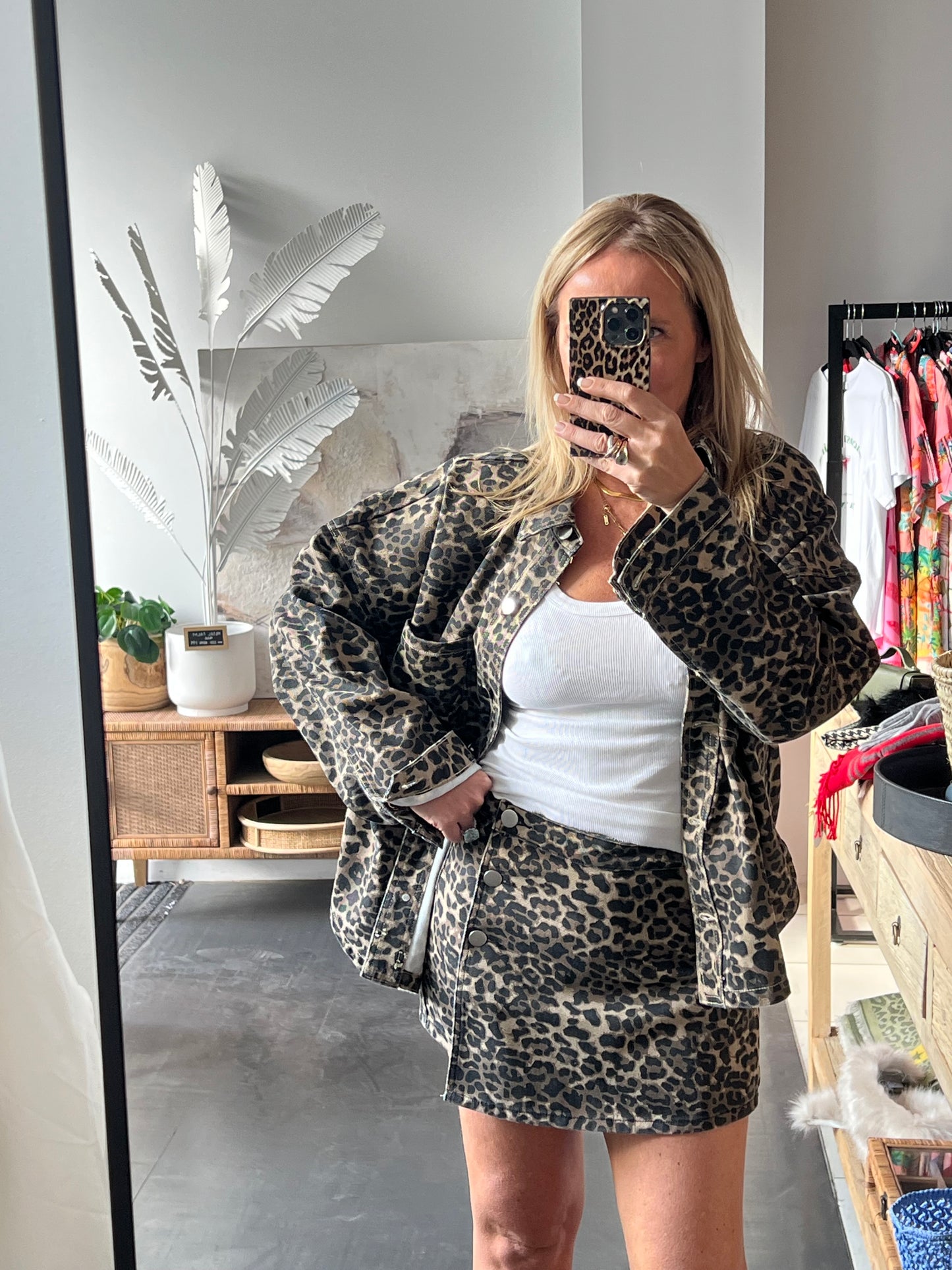 Leopard Skort short