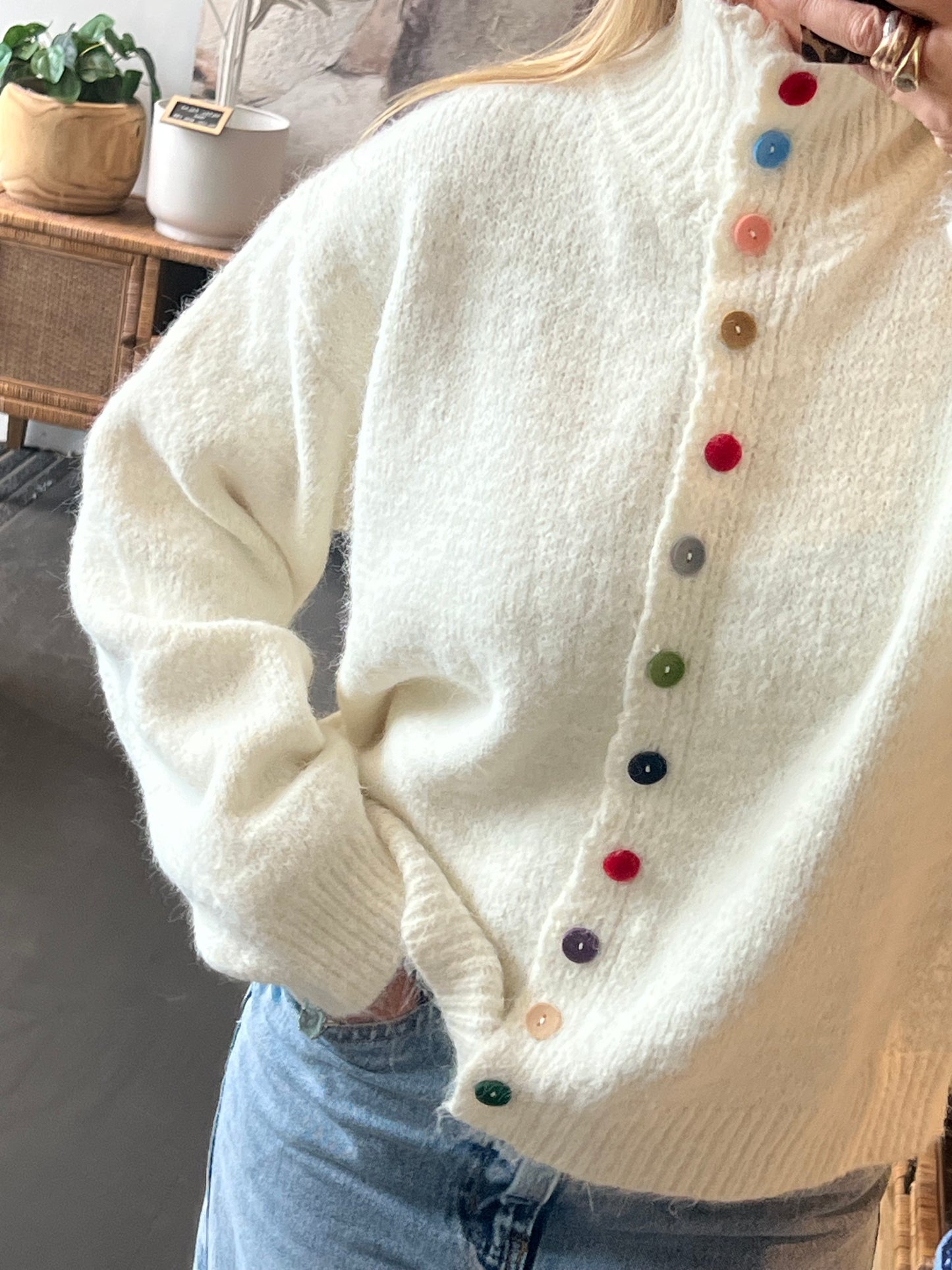 Button Cardi Knit