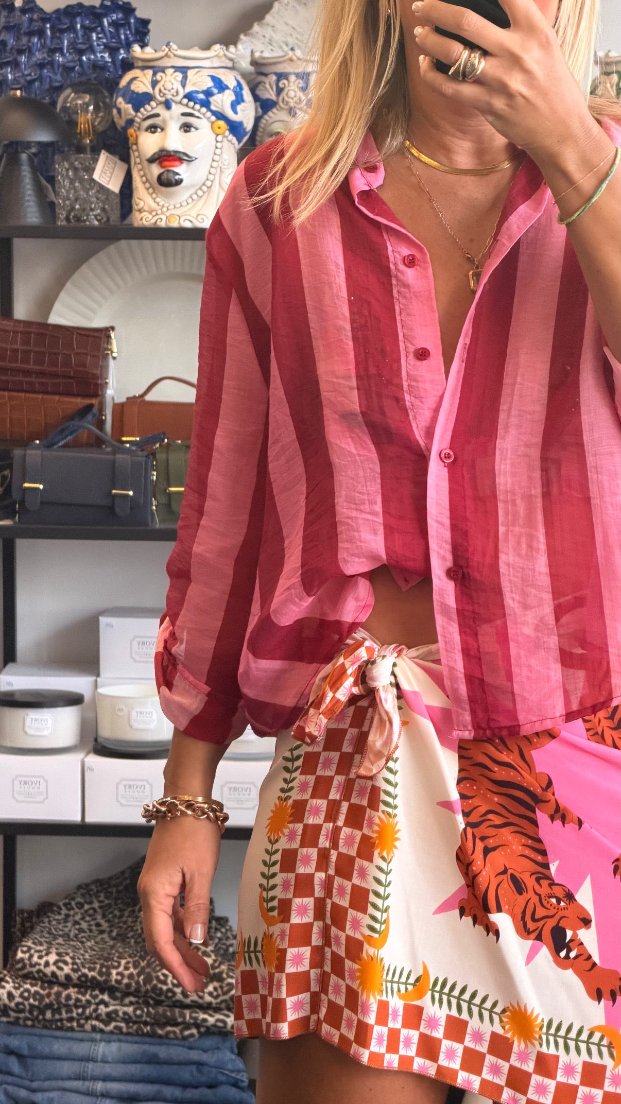Stripe Shirt - pink & berry by Have One
