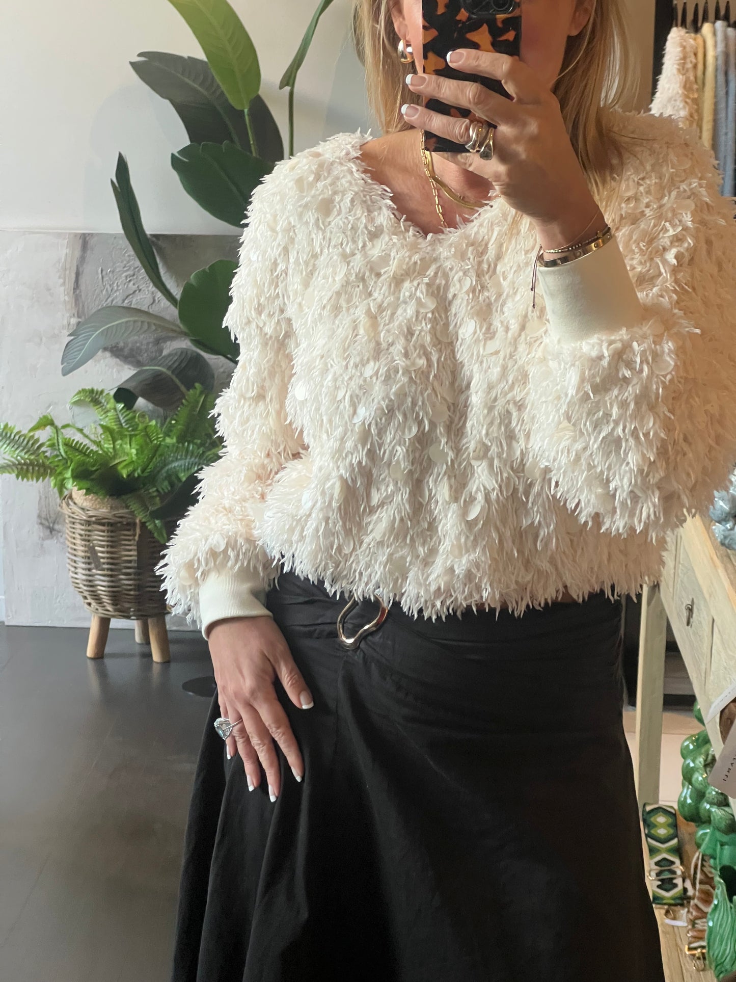 Shimmer & Shake Sequin Top