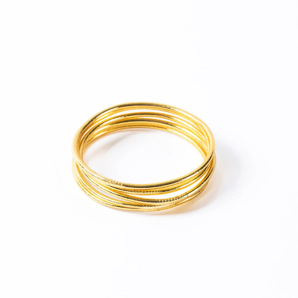 Authentic Buddhist Bangles from Paris - gold