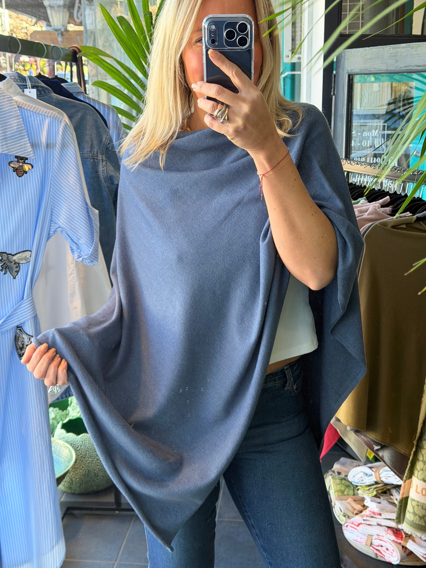 35 colours Travel Wrap Poncho- wool blend