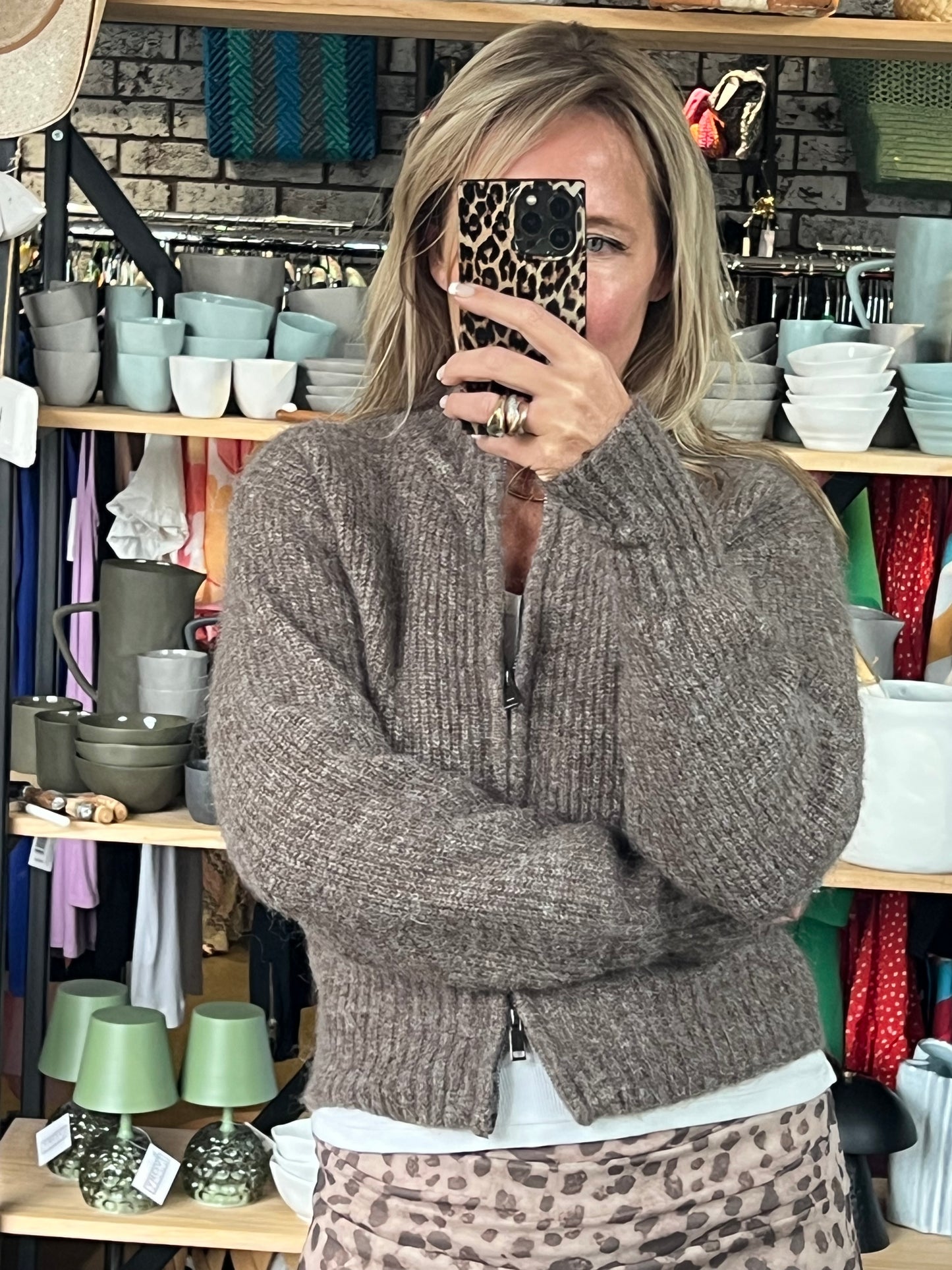 Zip Knit - cinnamon