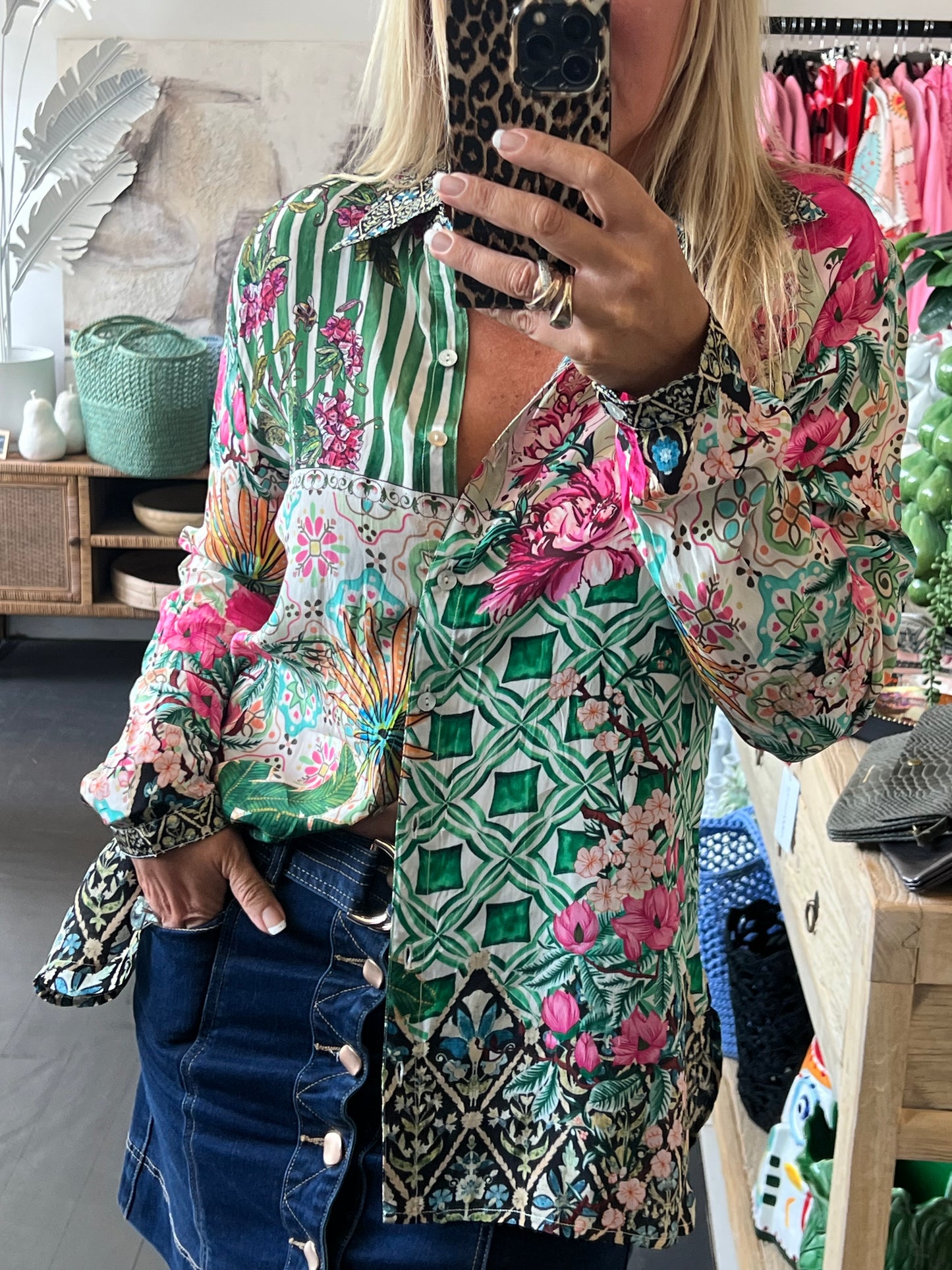 Slinky Resort Shirt - green