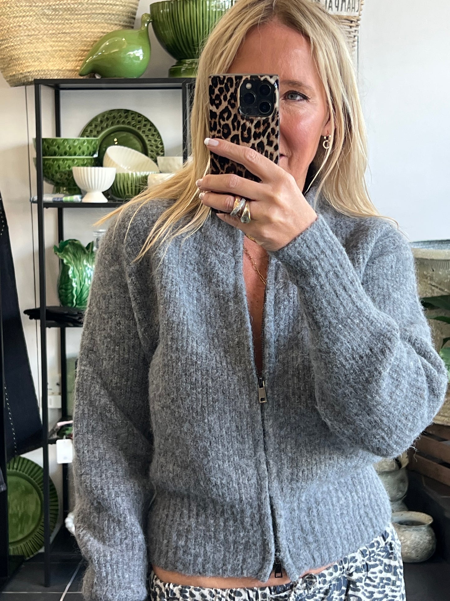 Zip Knit - grey