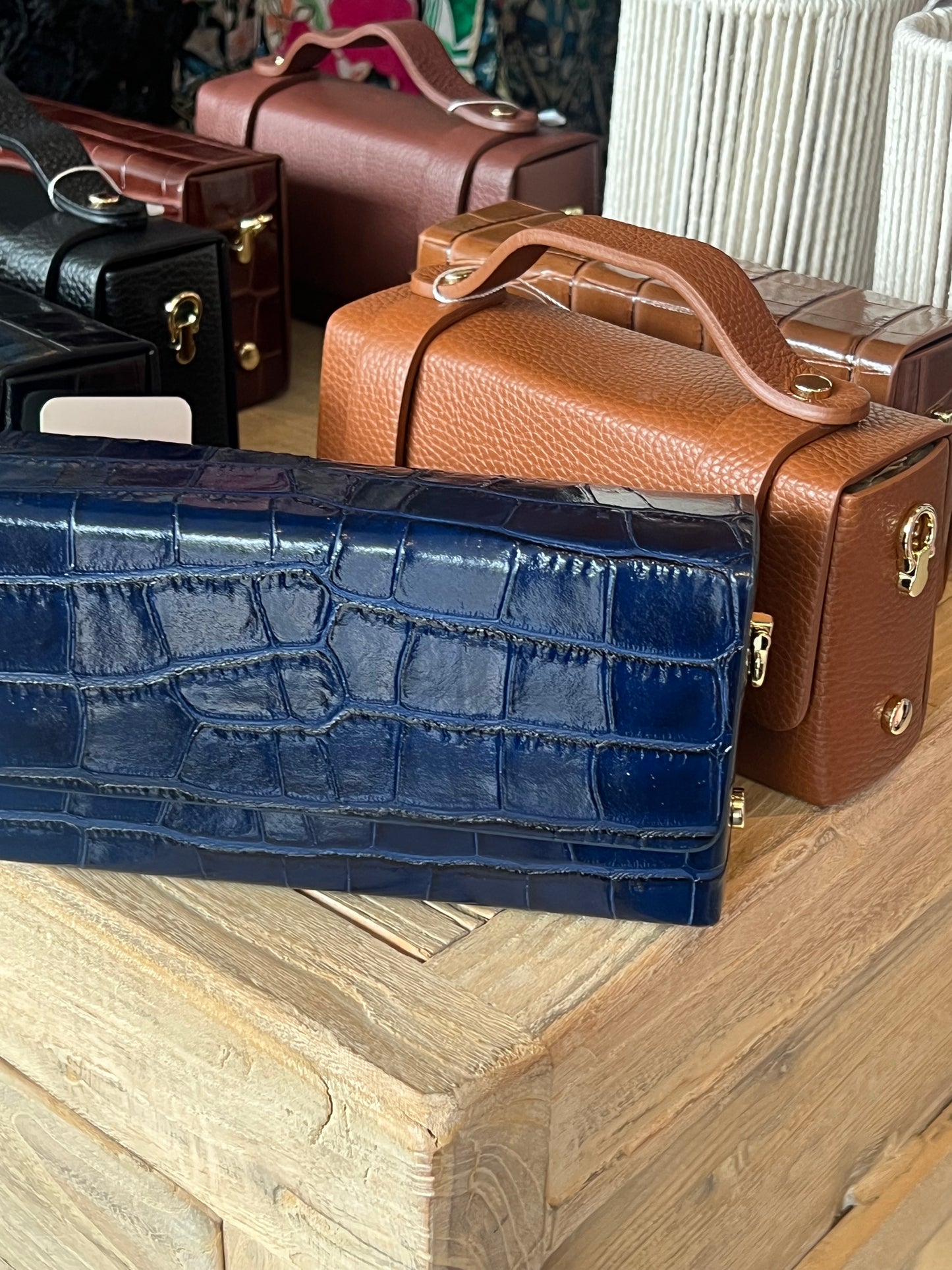 Maison FANLI Leather Margot Box Bag