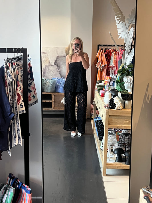 Lace Top & Pant 2 piece Set