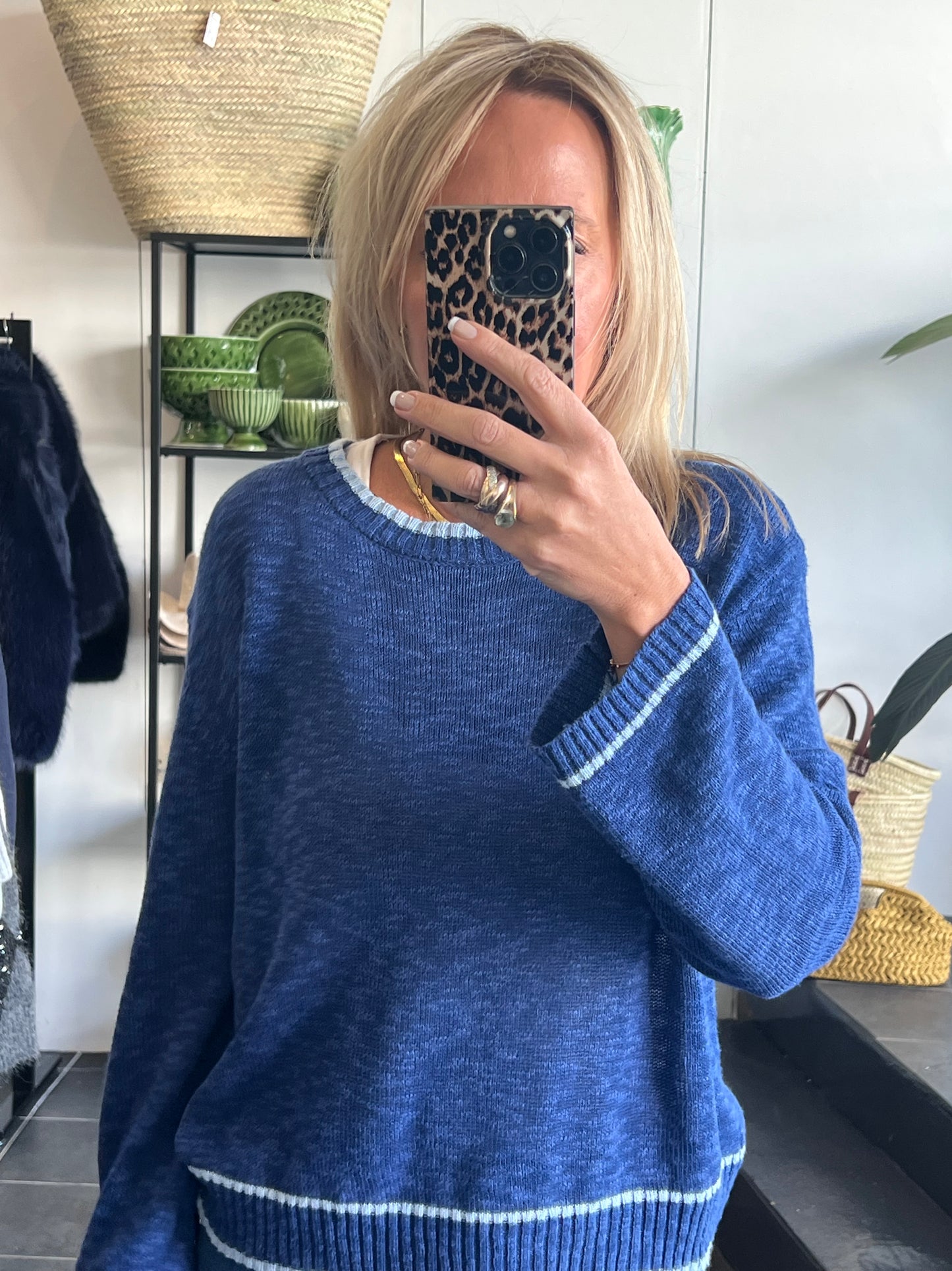 Light Weight Knit- blue