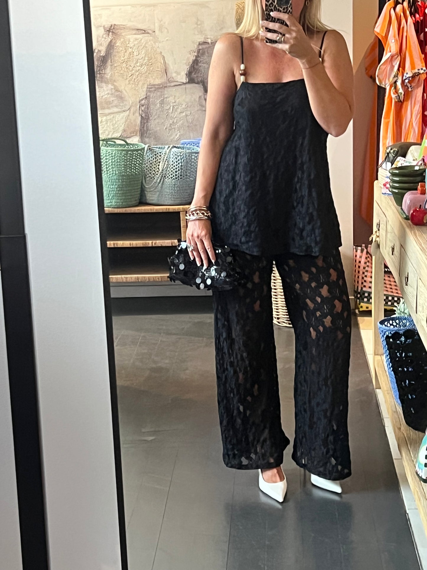 Lace Top & Pant 2 piece Set