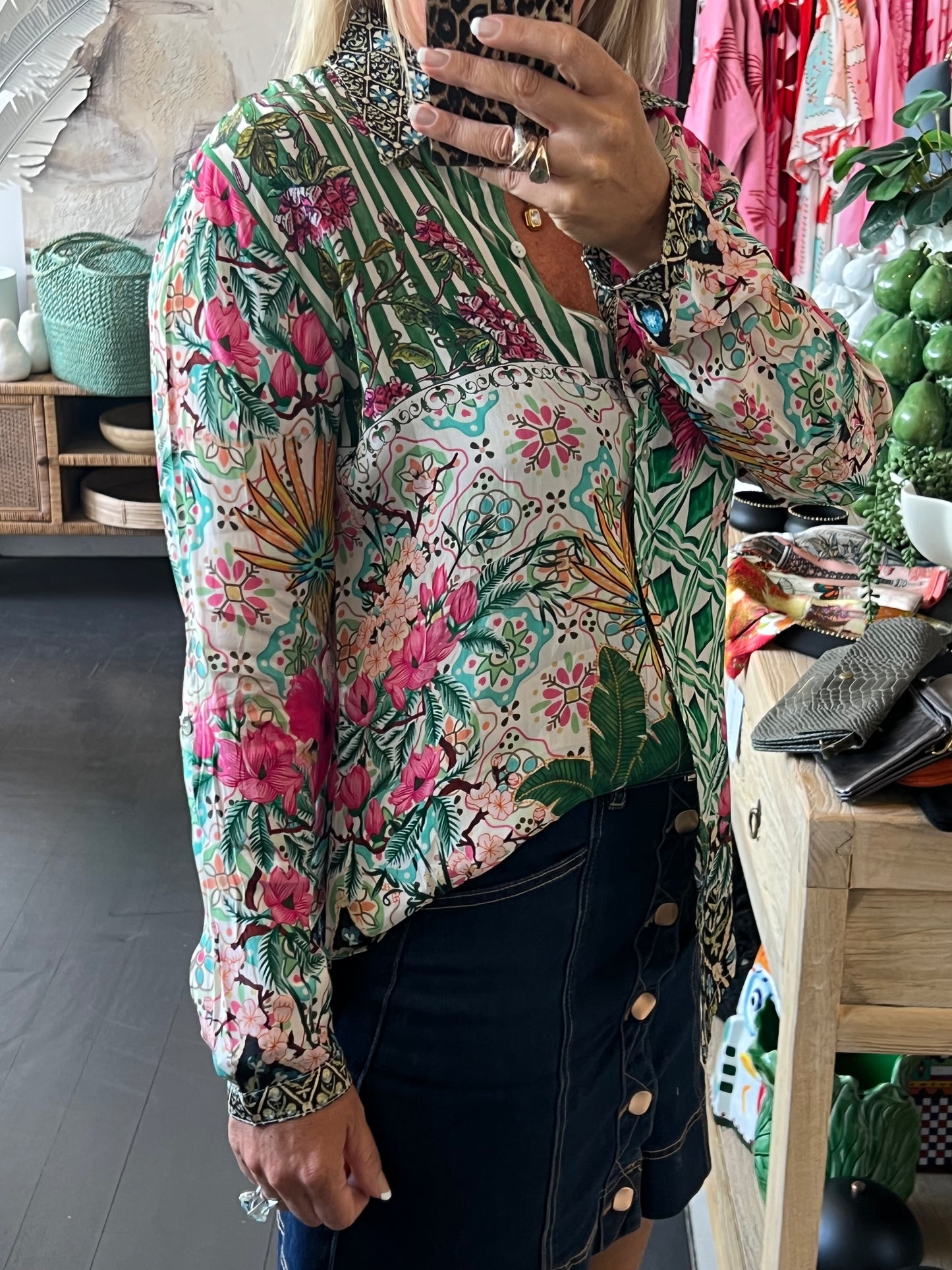 Slinky Resort Shirt - green