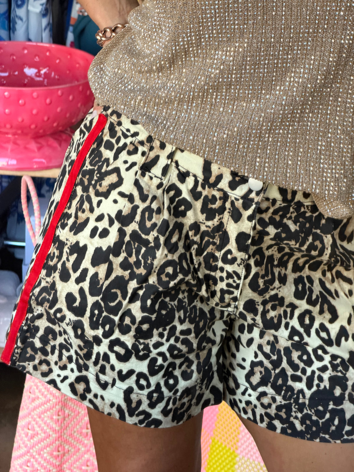Leopard Racer Shorts
