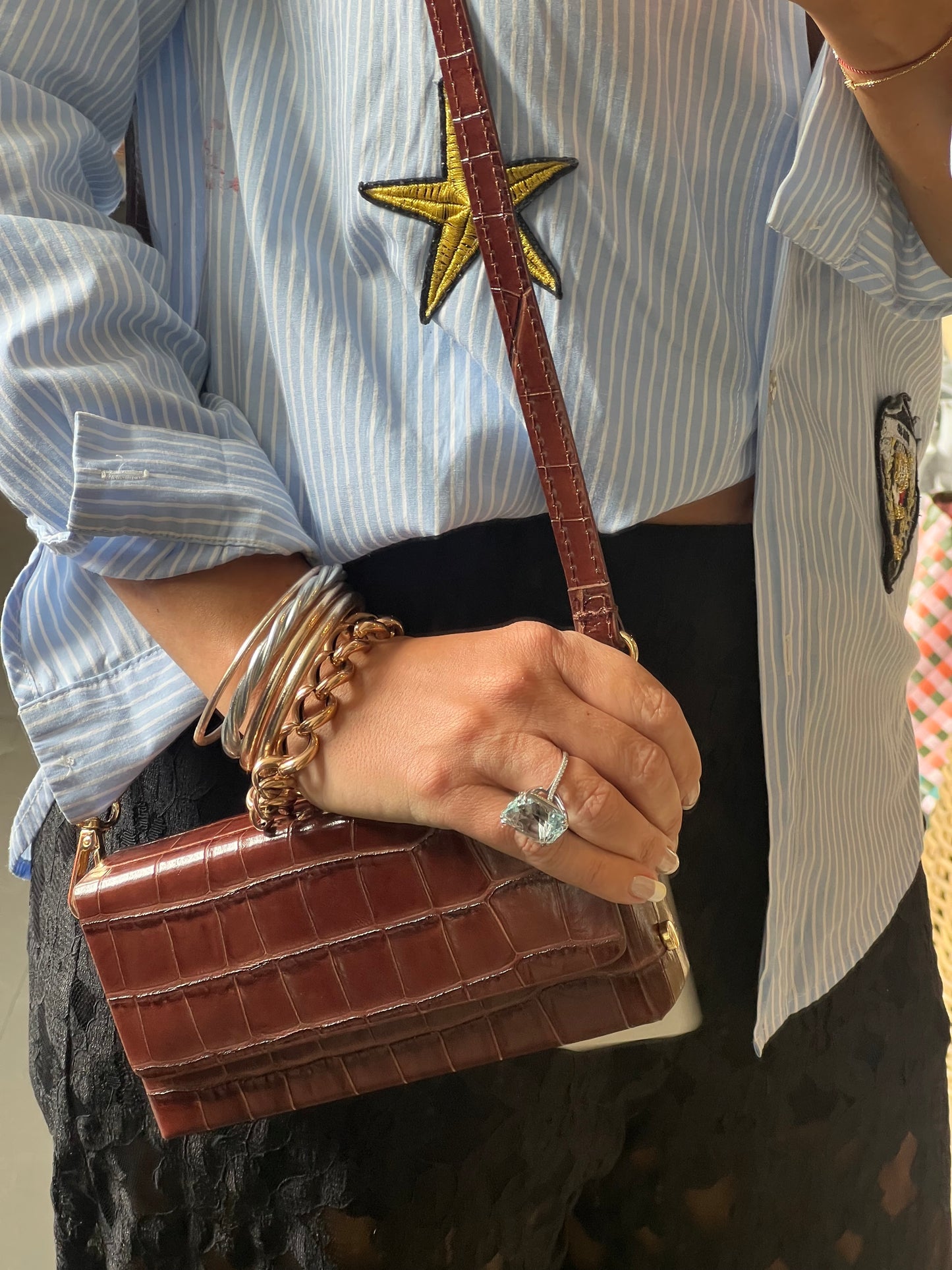 Maison FANLI Leather Margot Box Bag