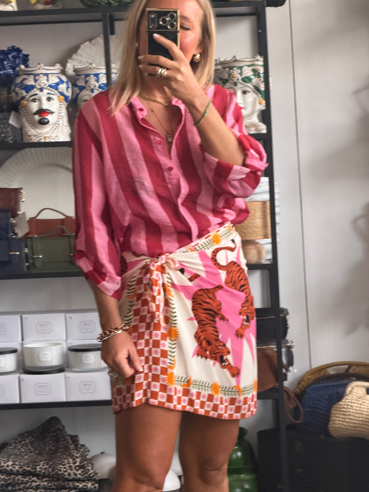 Mini Wrap Skirt- pink by Have One