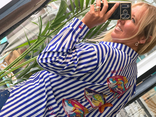 Stripe Rainbow Fish Shirt