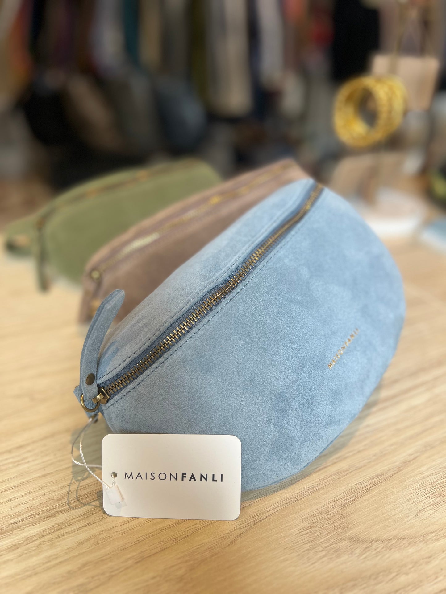 Maison FANLI leather cross body bum bag