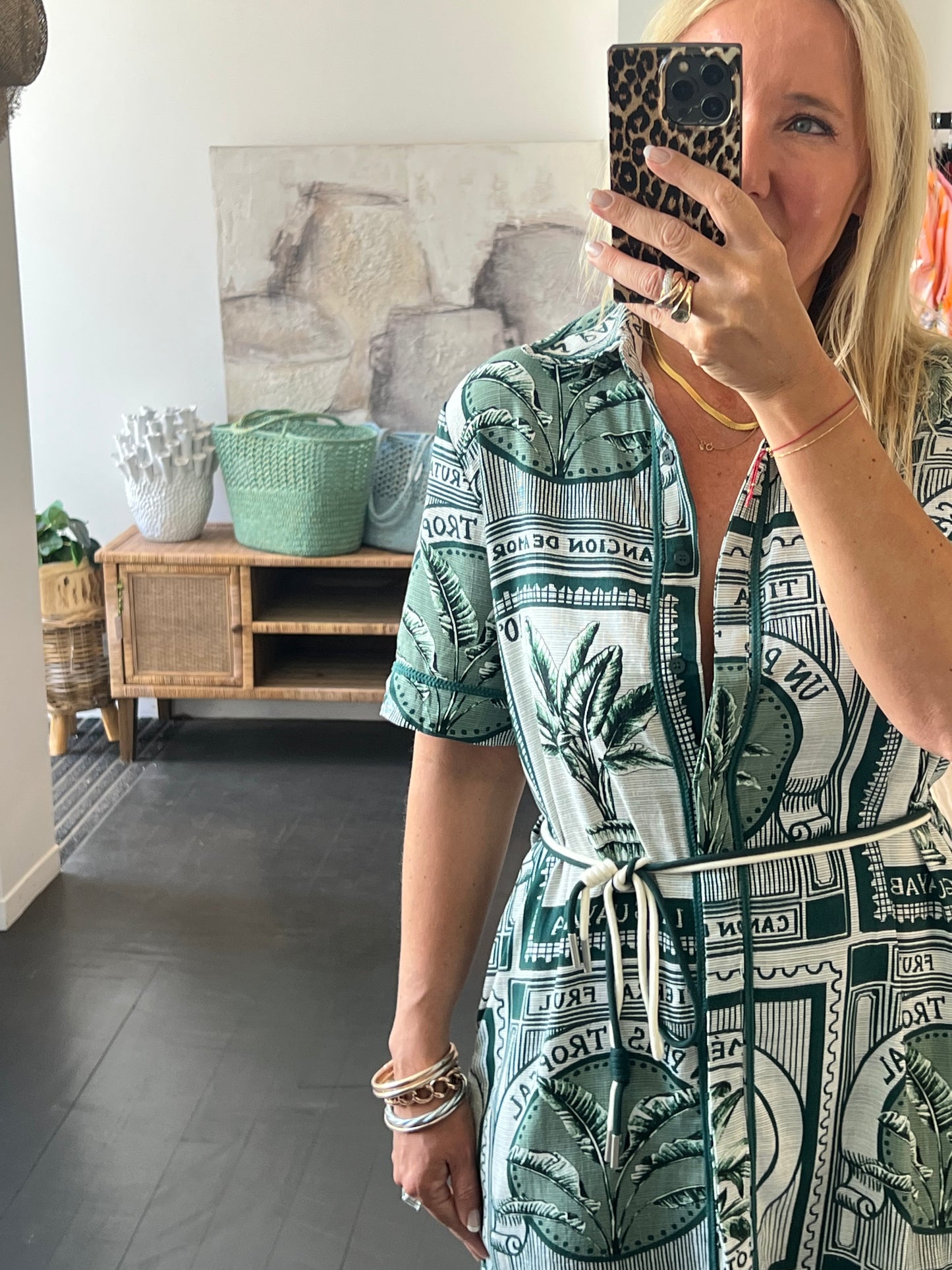 Costa Rica Linen Shirt Dress