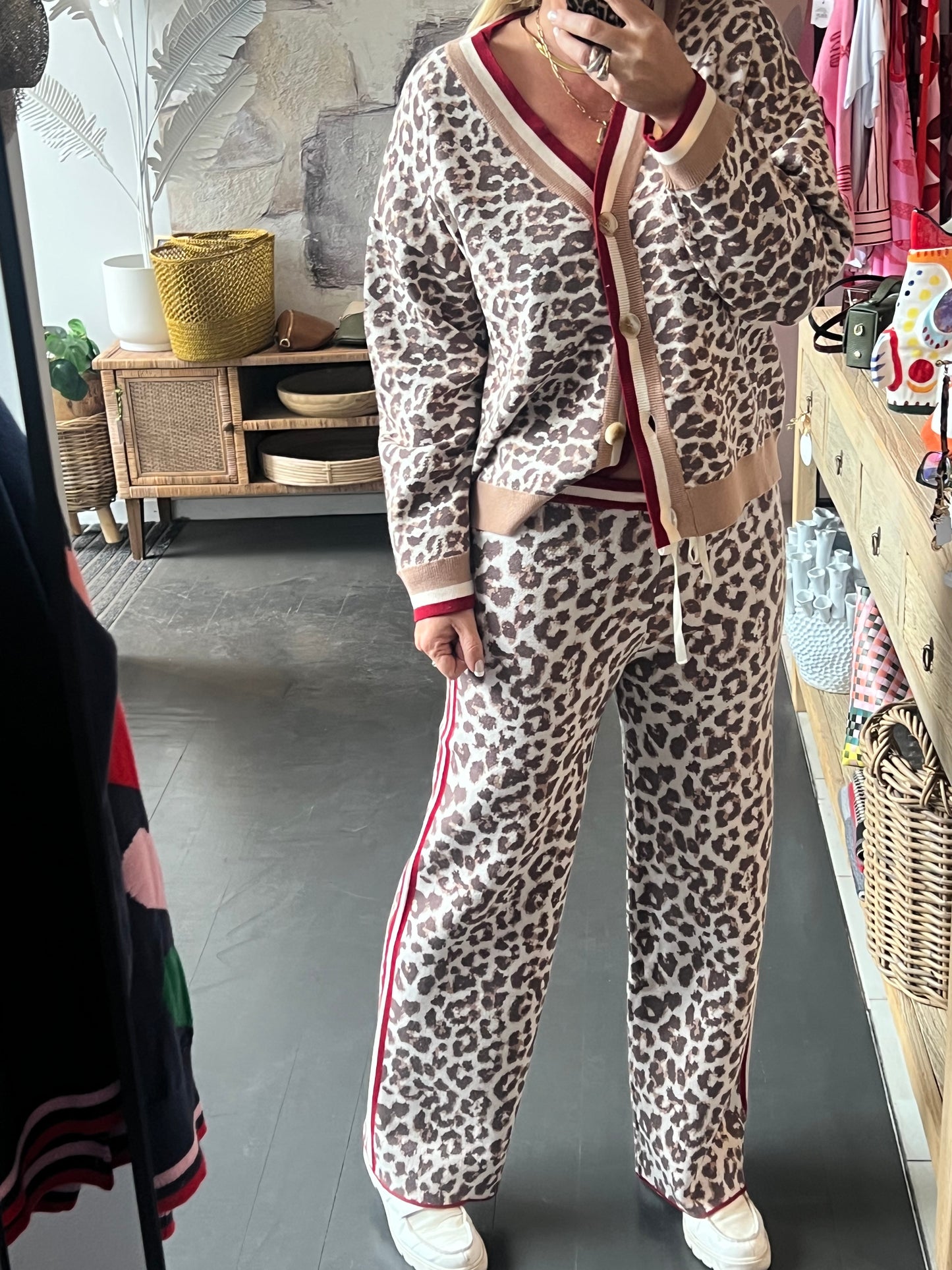 Luxe Leopard Knit Cardi Jacket