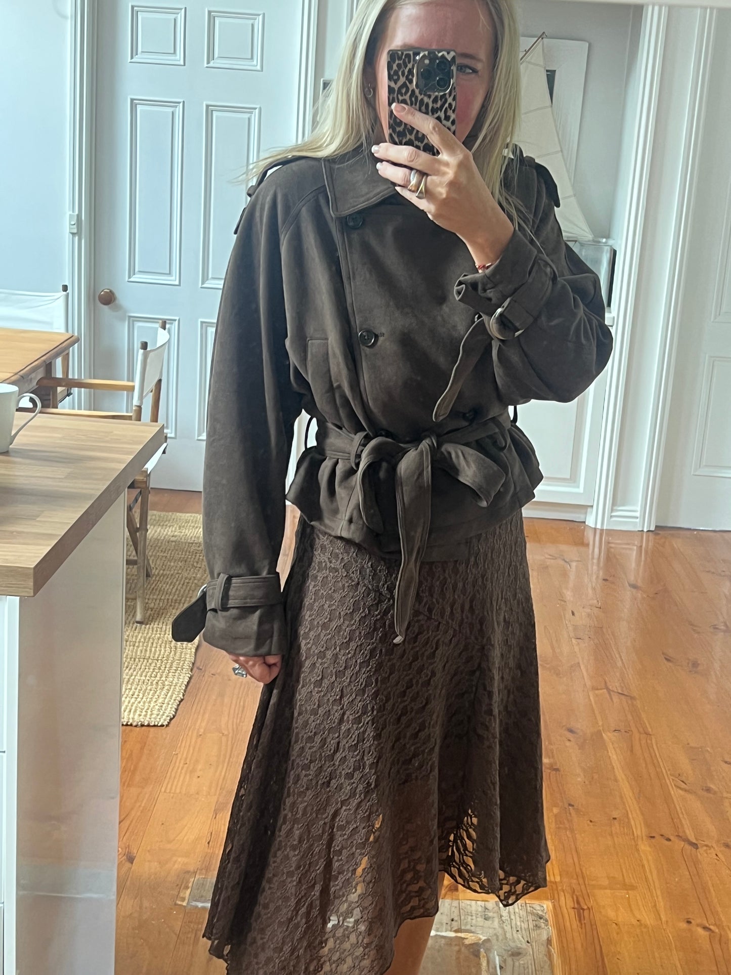 Cropped Trench Jacket