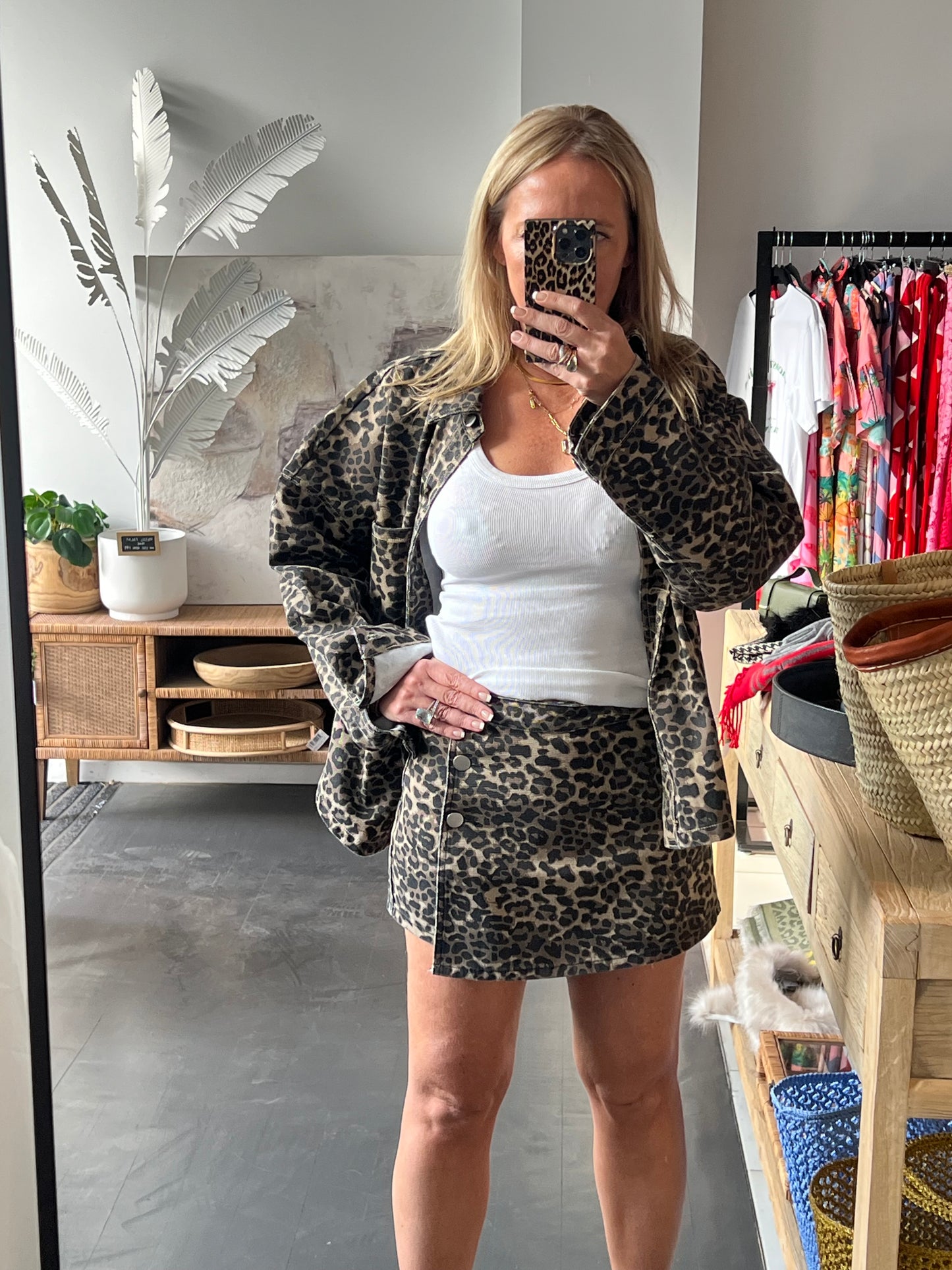 Leopard Skort short