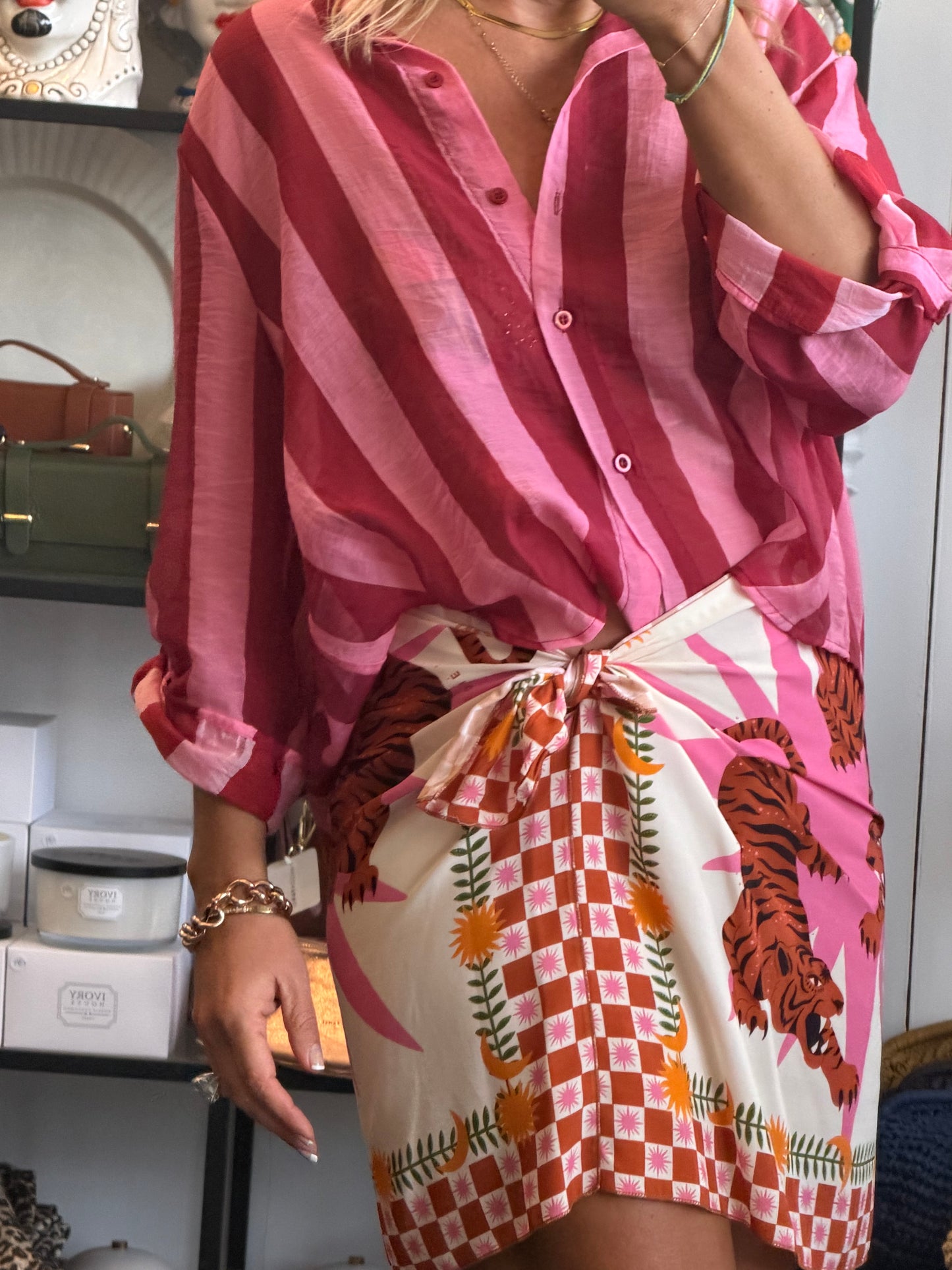 Stripe Shirt - pink & berry by Have One