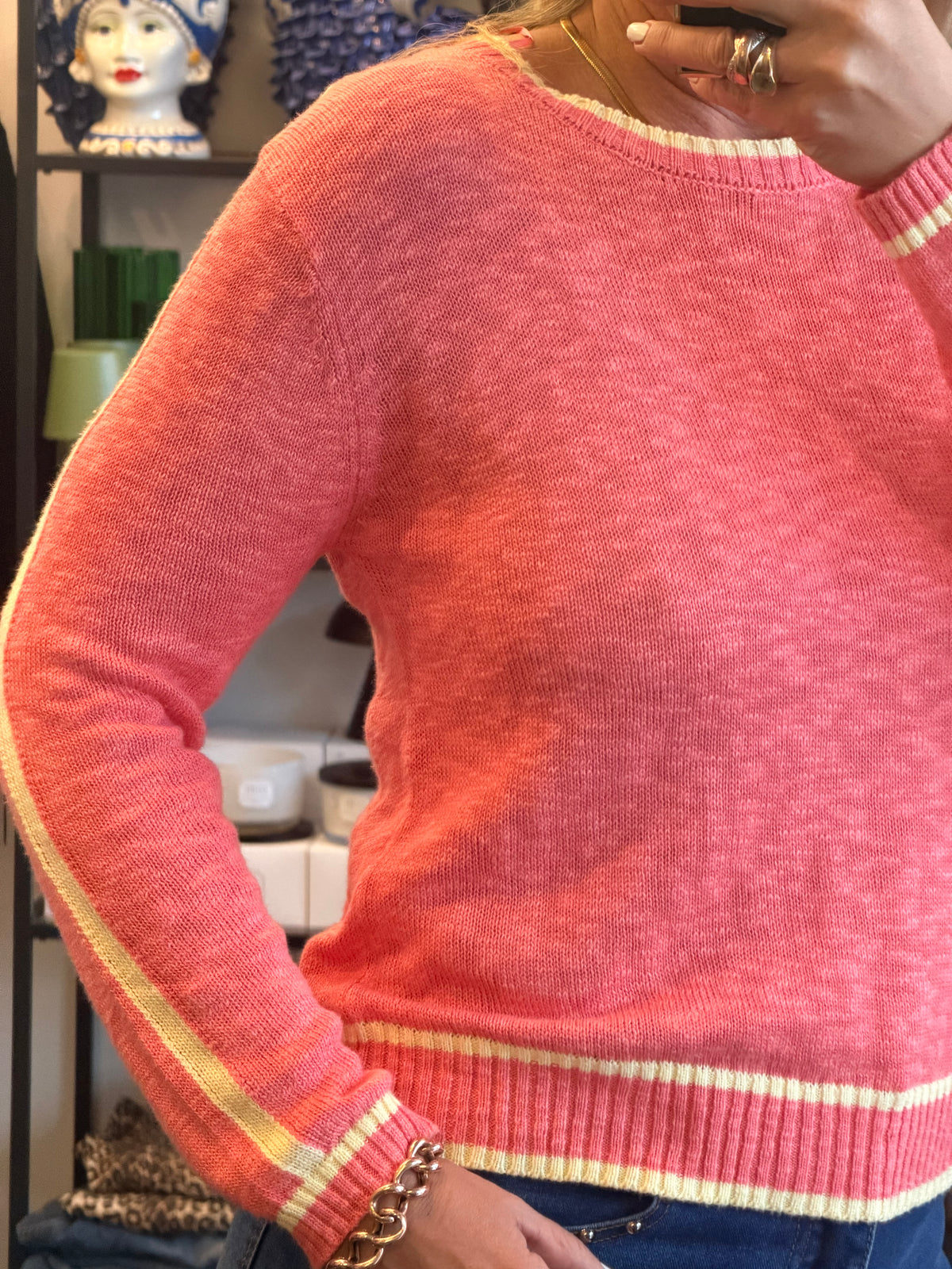 Light Weight Knit- coral