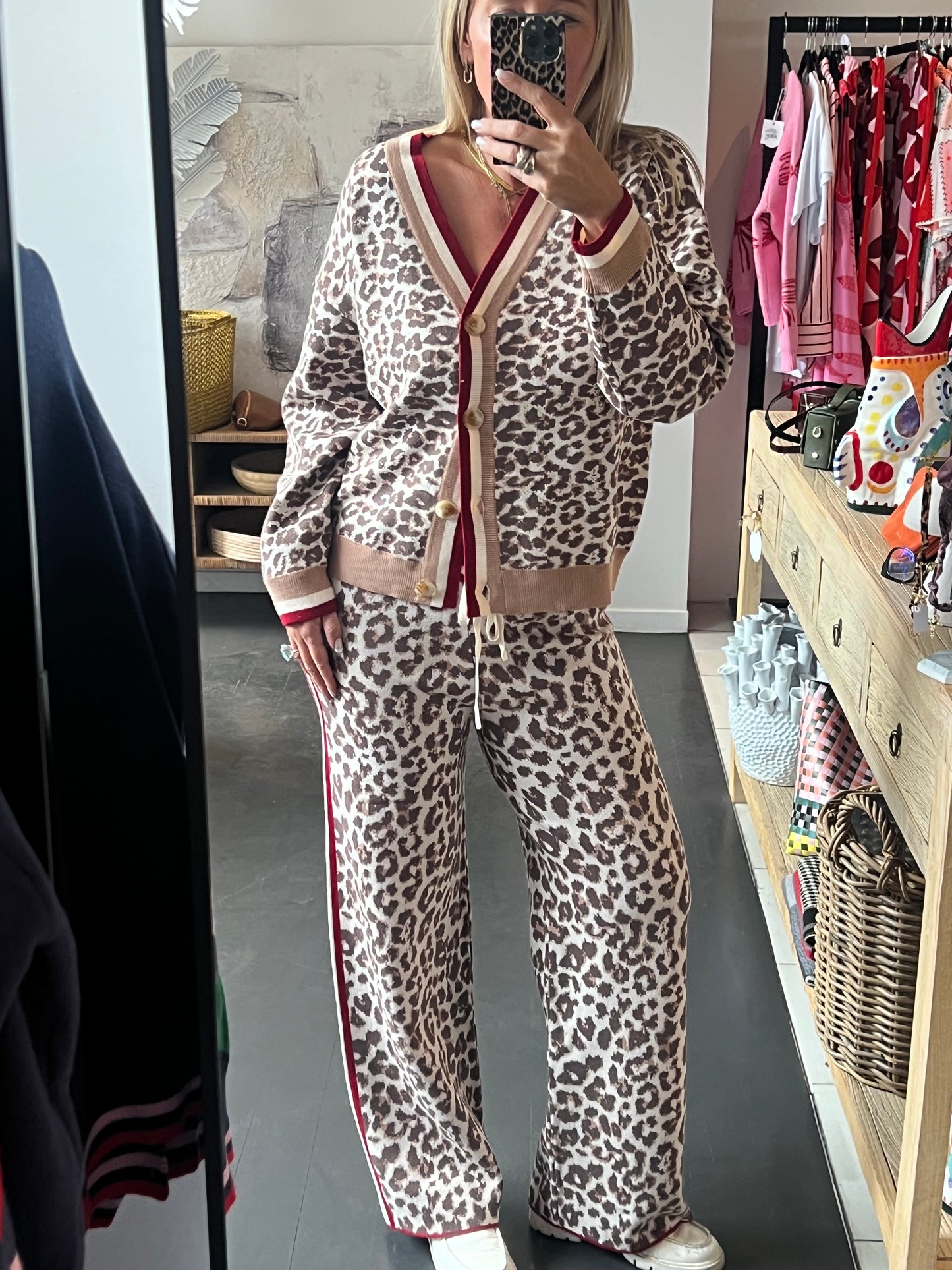 Luxe Leopard Knit Pants